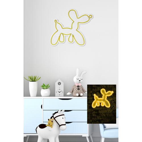 Wallity Ukrasna plastična LED rasvjeta, Balloon Dog - Yellow slika 3