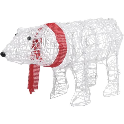 Ukrasni božićni medvjed s 45 LED žarulja 71x20x38 cm akrilni slika 28