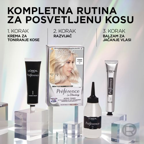 L'Oreal Paris Preference Acidni toner nakon posvetljivanja 01 / POST-BLEACH  slika 3