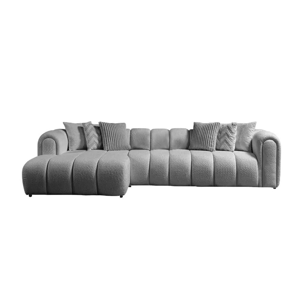 Ugaona Sofa N-Line Left - Siva Boja slika 4