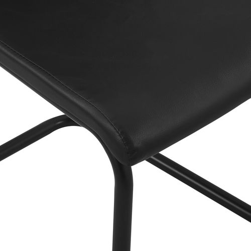 Konzolne blagovaonske stolice od umjetne kože 2 kom crne slika 11