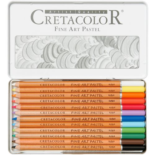 CRETACOLOR Umjetničke pastelne olovke 12 kom u metalnoj kutiji 470 12 slika 1