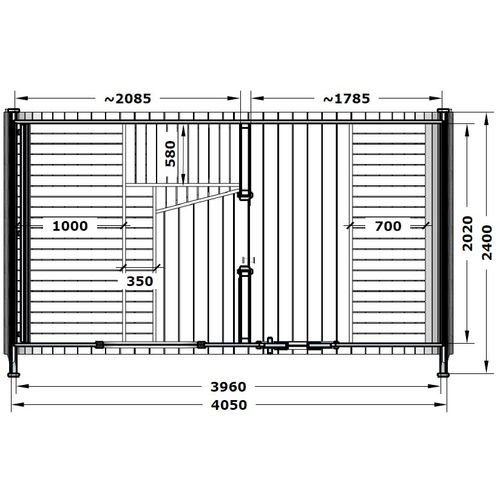 Vanjska sauna Mushroom Deluxe 240x400 Thermowood slika 6