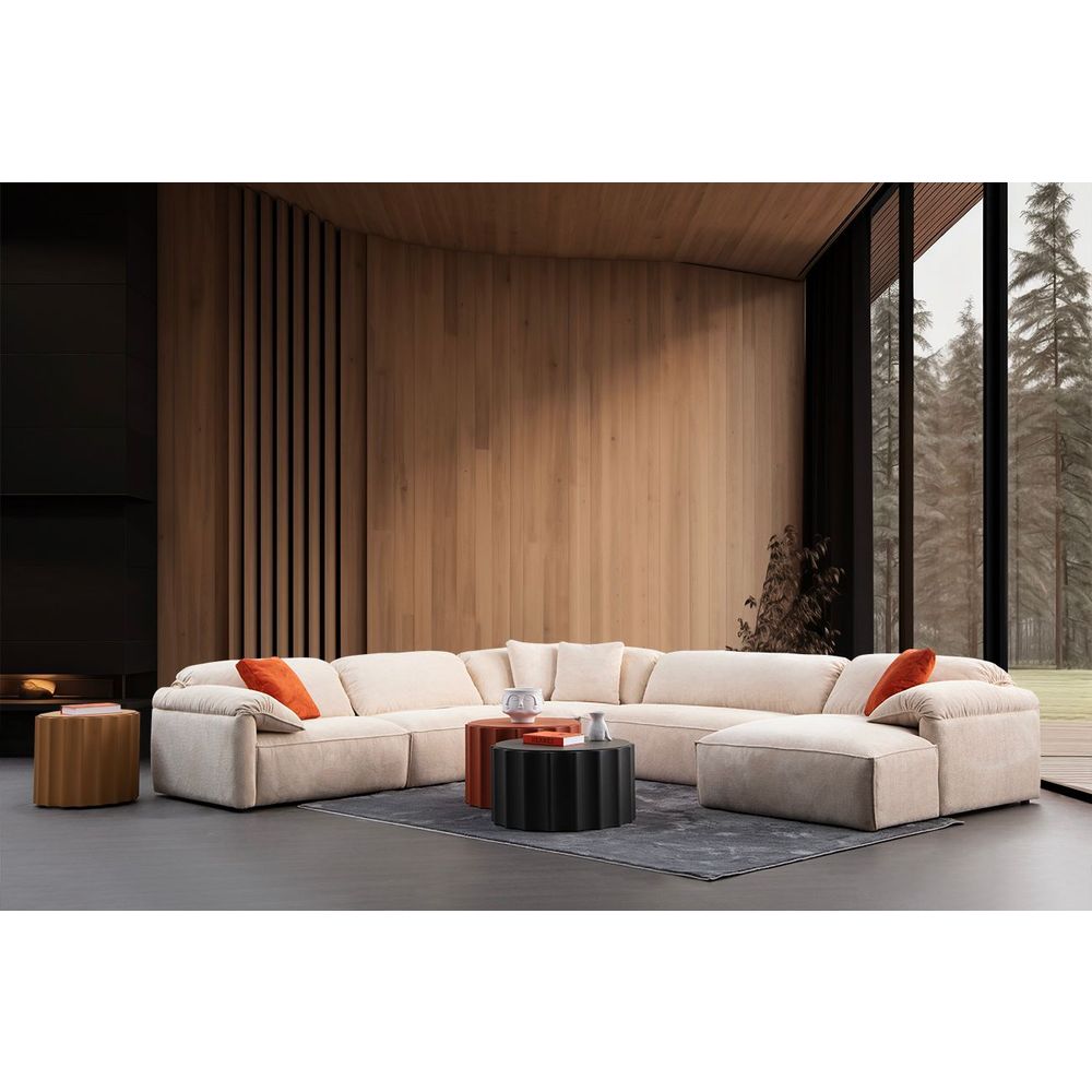 Ugaona Sofa Flamingo Corner 1 (L1+O1+C+O2+Chlr) - boja: krem slika 1