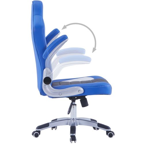 Igraća stolica od umjetne kože plava slika 16
