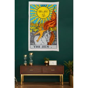 The Sun 150 x 50 Multicolor Decorative Polyester Painting
