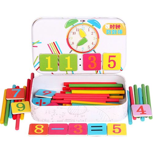 Montessori set za učenje prepoznavanja vremena i računanje slika 4