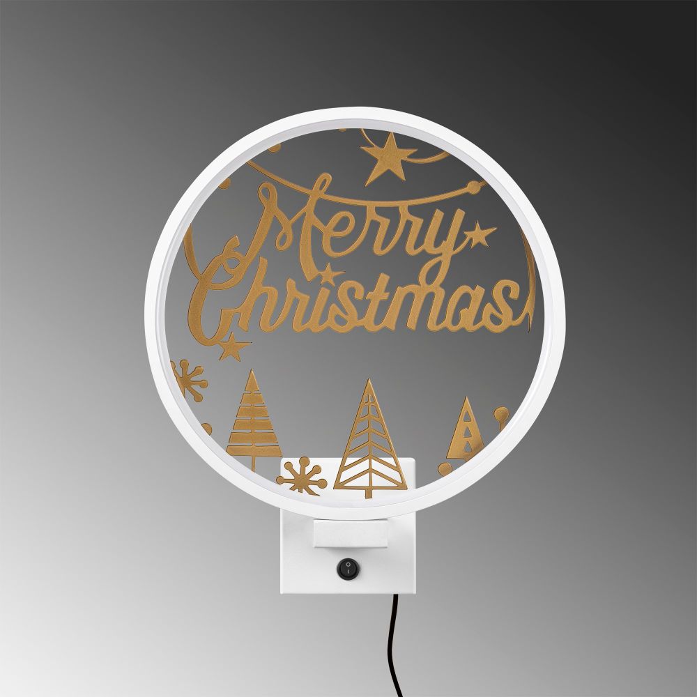 Zidna Lampa XMAS28 - Bijela i Zlatna slika 5