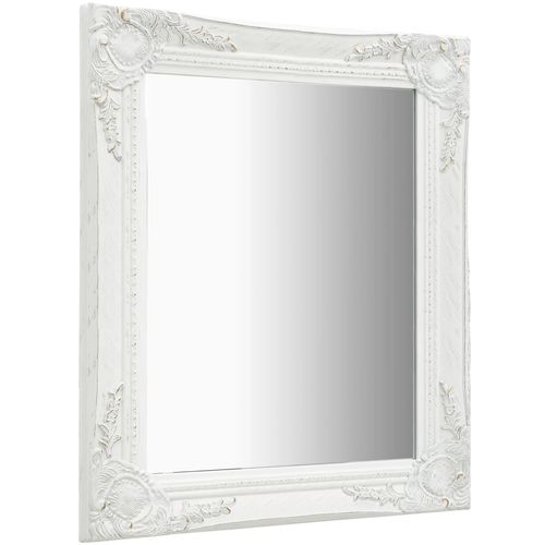 Zidno ogledalo u baroknom stilu 50 x 60 cm bijelo slika 15