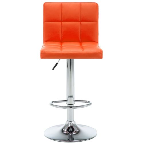 Barski stolci od umjetne kože 2 kom narančasti slika 25