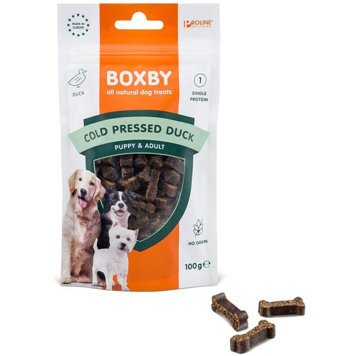 Boxby Poslastica za pse Puppy & Adult Grain Free Patka, 100 g slika 1