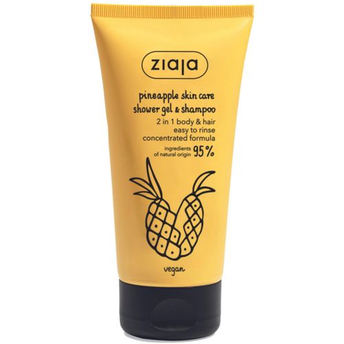 Ziaja Ananas gel za tuširanje i šampon 2u1 160 ml slika 1