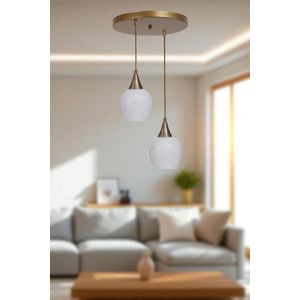 Opviq Luster 352, Bijela, Zlatna
