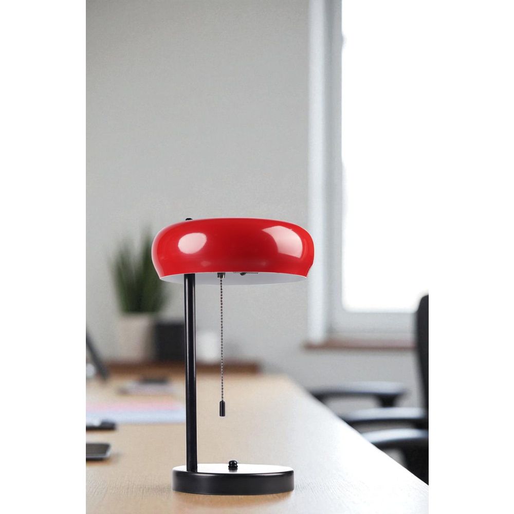 Crvena i Crna Stolna Lampa 8896-6 slika 2