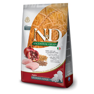 N&D Low Grain Puppy Medium i Maxi Piletina i Nar 12 kg