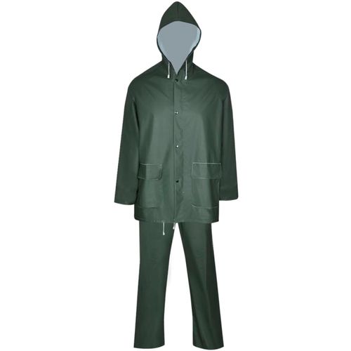Vodootporno Dvodijelno Kišno Odijelo sa Kapuljačom Zeleno L slika 32