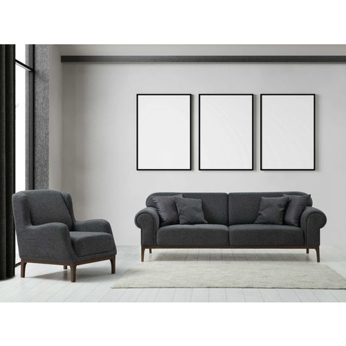 London Set - Dark Grey Dark Grey Sofa Set slika 1