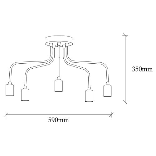 Candelabra - 1183 Vintage Luster slika 3