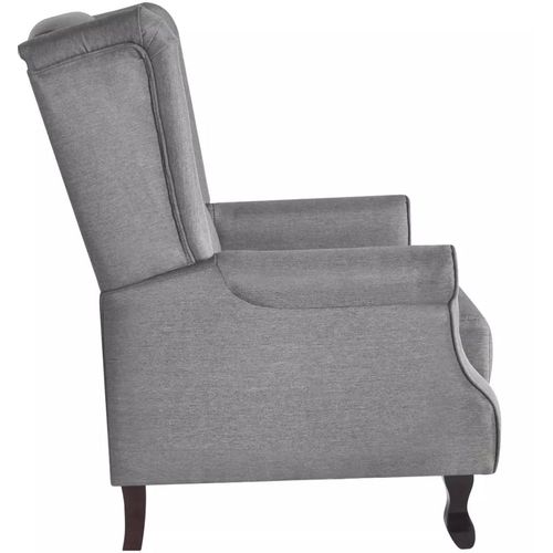 Fotelja od tkanine siva slika 24