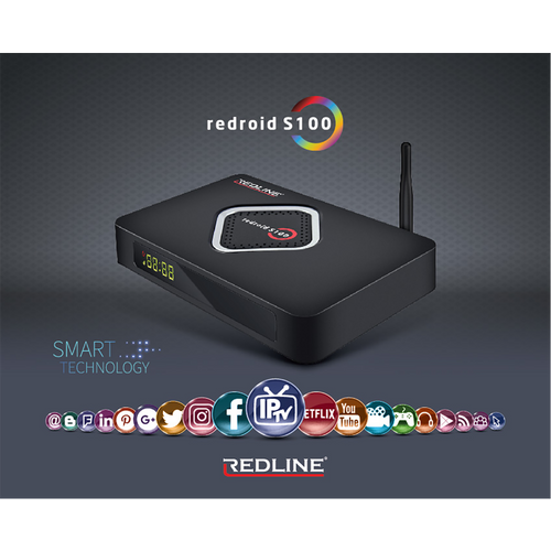 REDLINE Prijemnik DVB-S2/Android, 1/8GB, 4K, Bluetooth, LAN/WiFi - REDROID S100 slika 5