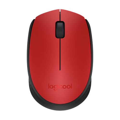 Logitech M171 bežični optički miš, crveno-crna slika 2