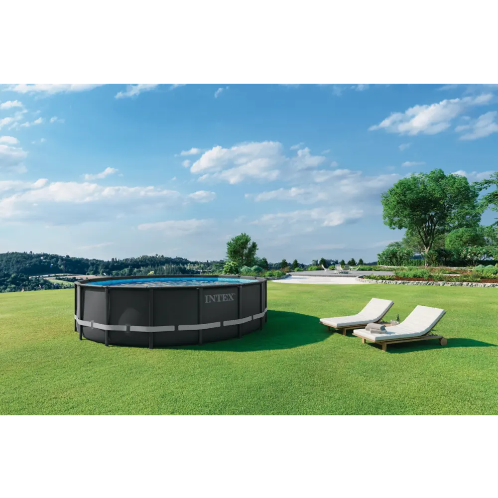 Intex montažni bazen 488x122 cm Ultra XTR Frame, tamno siva - 26326NP slika 5