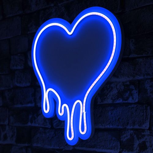 Wallity Ukrasna plastična LED rasvjeta, Melting Heart - Blue slika 8