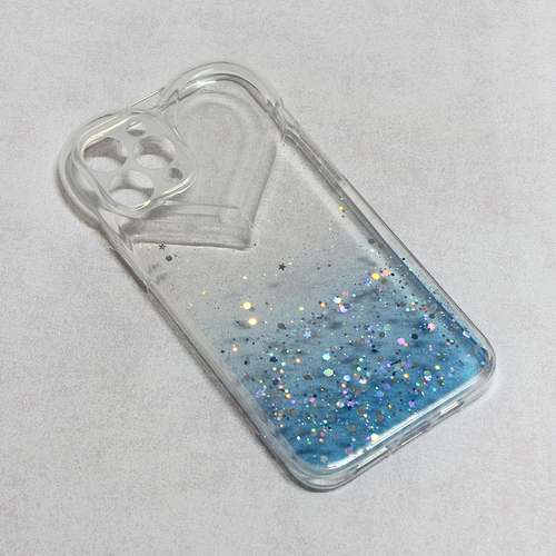 Maska Heart Glitter za iPhone 12 Pro Max 6.7 plava slika 1