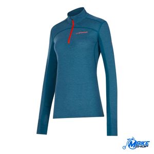 La Sportiva Ženska majica dugih rukava Swift W, Storm Blue/Cherry Tomato
