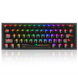 KEYBOARD - REDRAGON FIZZ K617CTB-RGB WIRED MECHANICAL