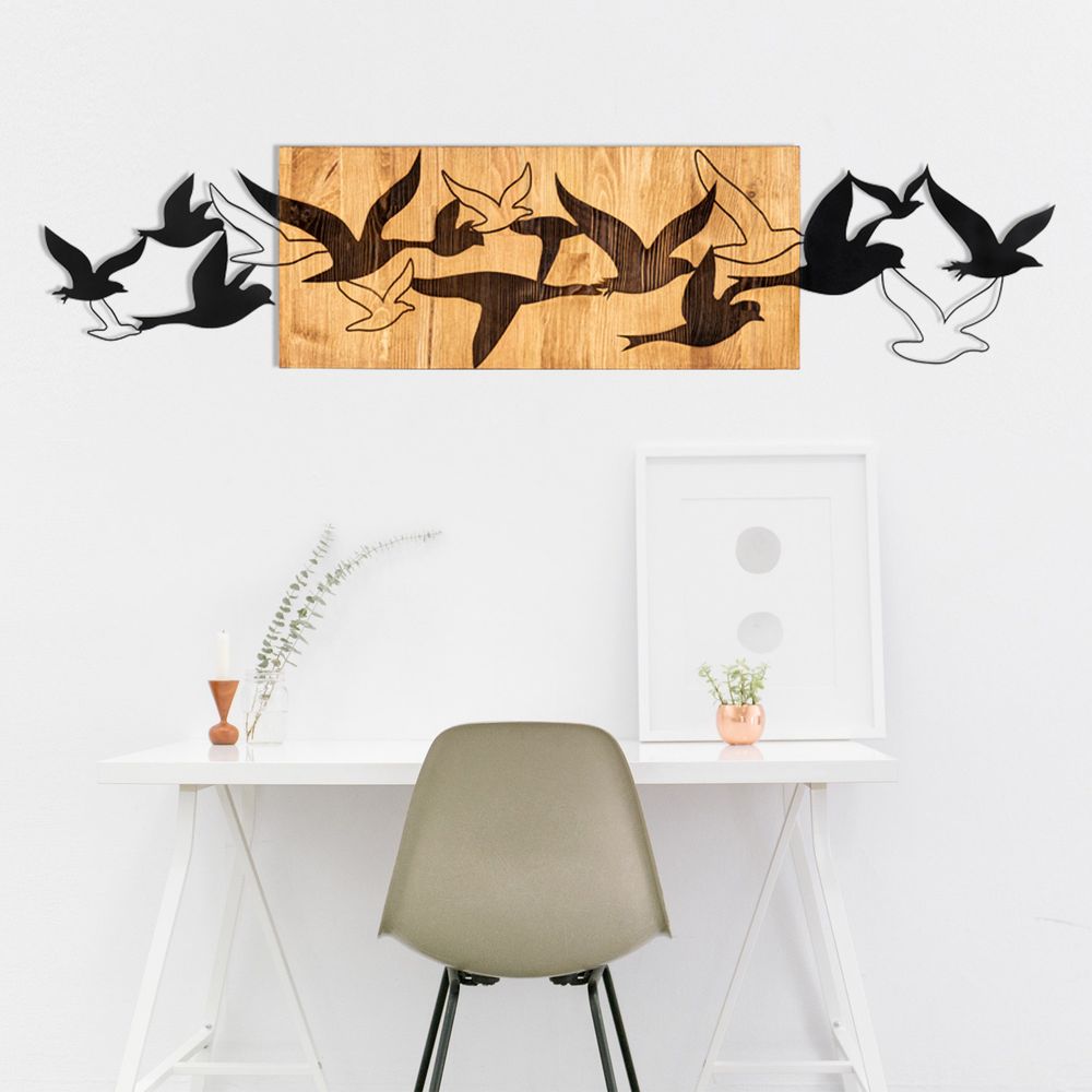 Albatros Black Walnut Dekorativni Drveni Zidni Ukras slika 3