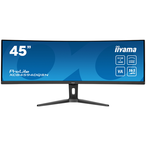 IIYAMA Monitor LED XCB4594DQSN-B1 45’’ Dual QHD VA Panel s KVM Prekidačem, USB-C 90W Dock i RJ45 slika 1