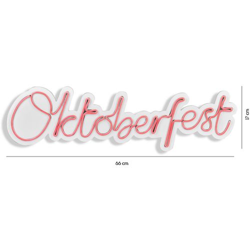 Wallity Ukrasna plastična LED rasvjeta, Oktoberfest - Pink slika 18
