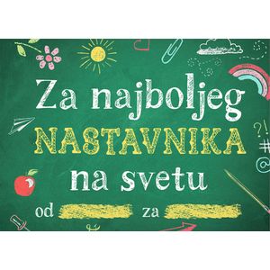 Popuni i pokloni: Za najboljeg nastavnika na svetu