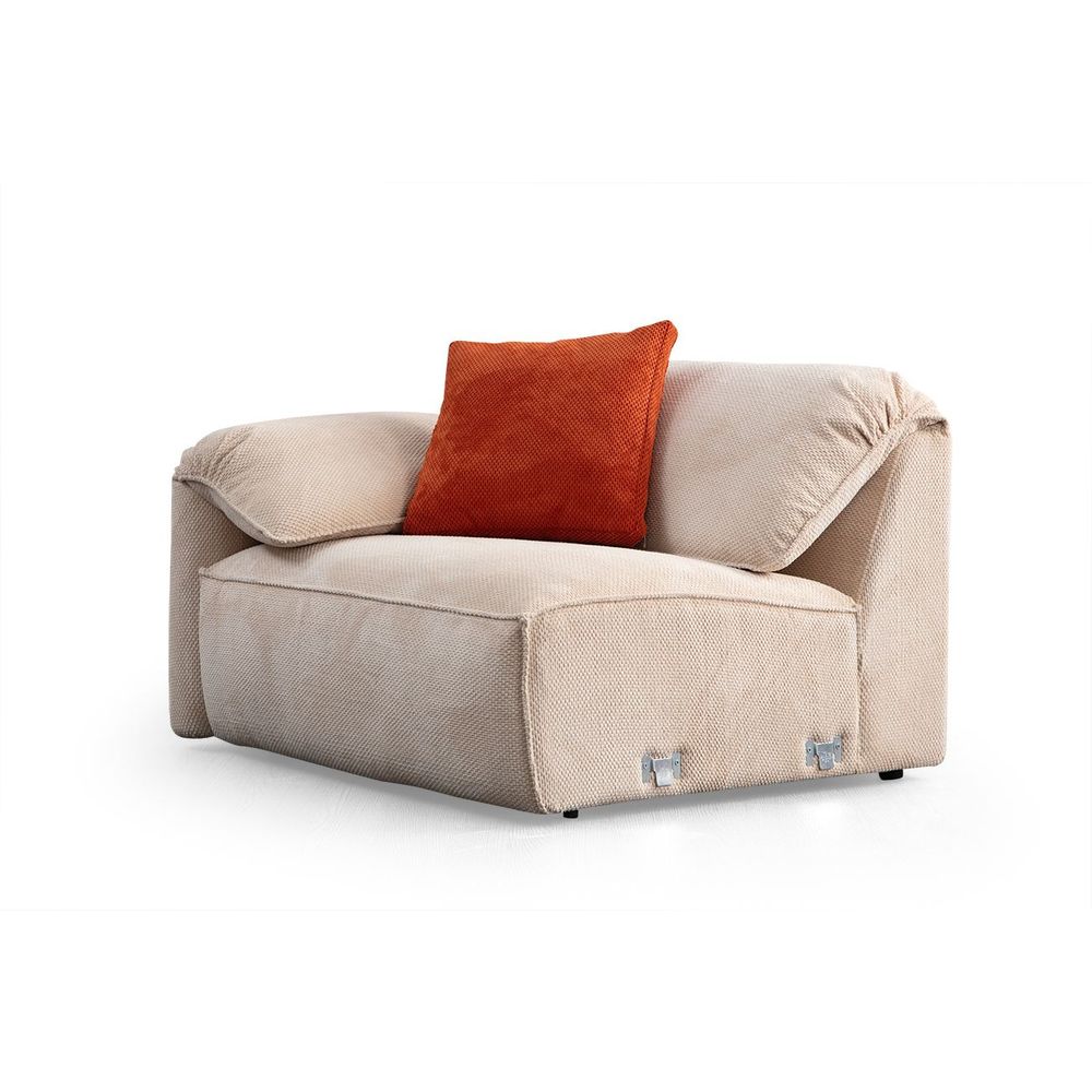 Ugaona Sofa Flamingo Corner 1 (L1+O1+C+O2+Chlr) - boja: krem slika 11