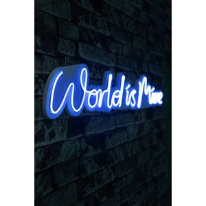 Wallity Ukrasna plastična LED rasvjeta, World is Mine - Blue