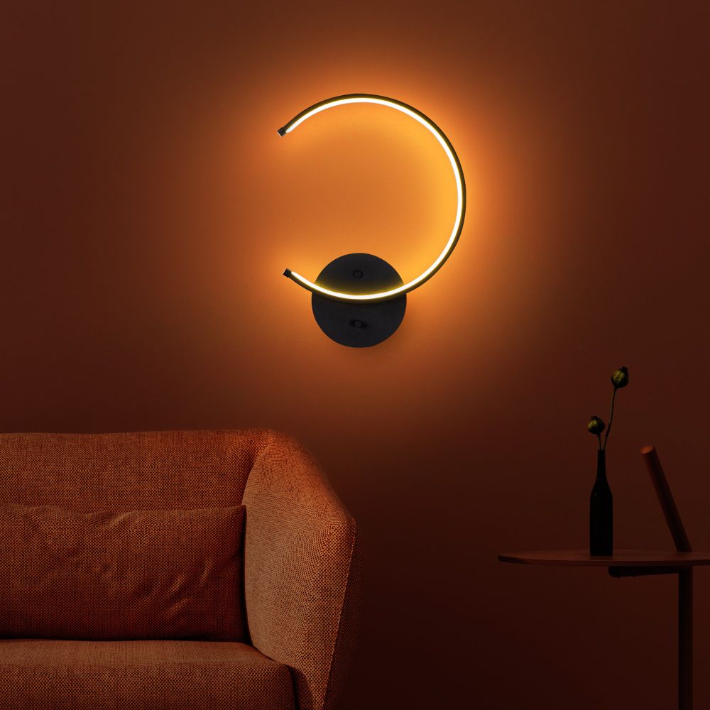 Moon - 13328 Crna Zidna Lampa slika 3