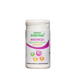 Magnezij + B komplex vitamini - 60 kapsula