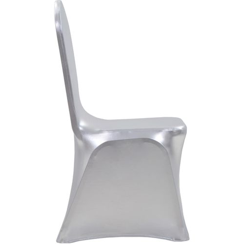 Navlake za stolice 25 kom rastezljive srebrne slika 8