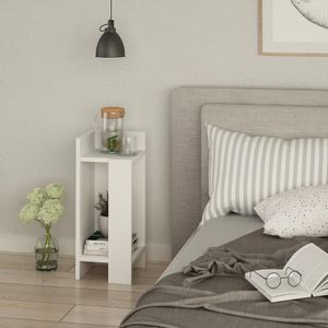 Elos left - White White Nightstand