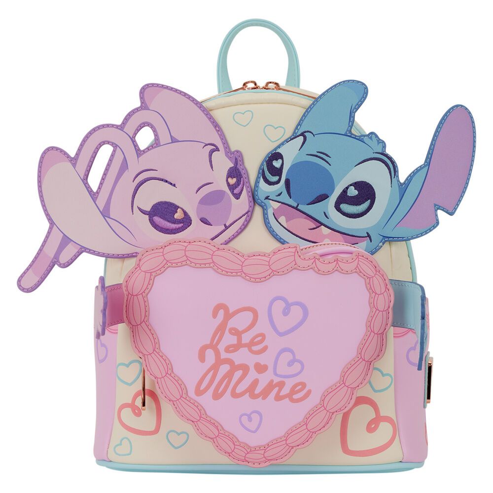 Mochila Be Mine Angel & Stitch Disney Loungefly slika 4