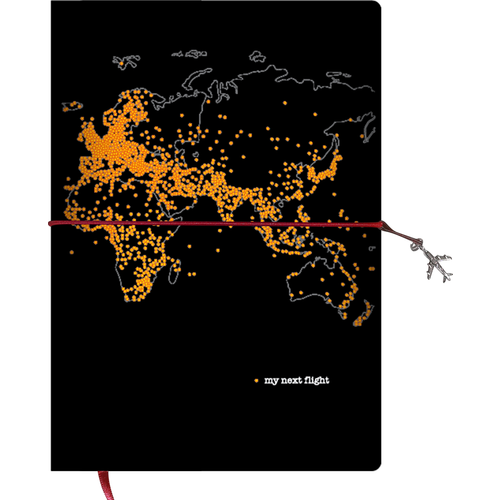 MY TRAVEL MAP Bilježnica AIRPORT MAP - sorto boja slika 5