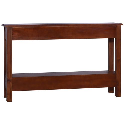 Konzolni stol klasični smeđi 120x30x75 cm od drva mahagonija slika 32