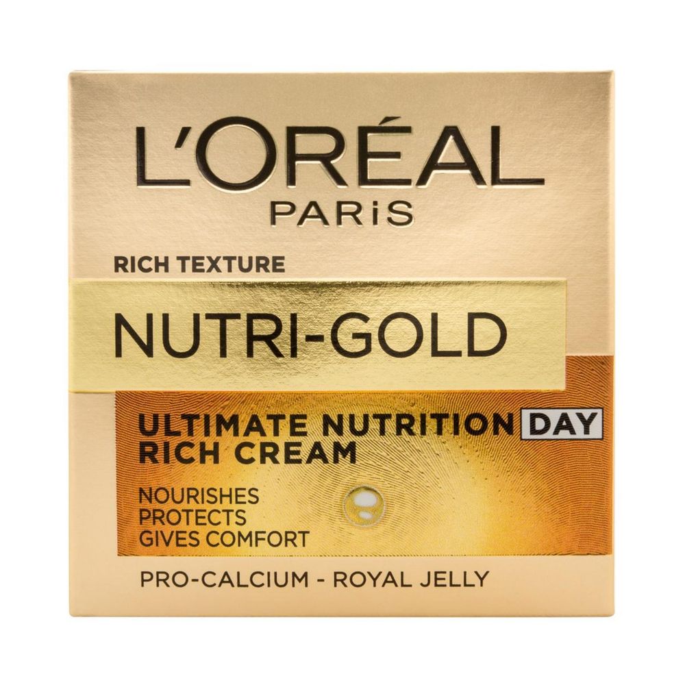 X L'Oreal Paris Nutri-Gold Ultimate Nutrition Dnevna krema za izrazito suhu kožu 50 ml slika 2