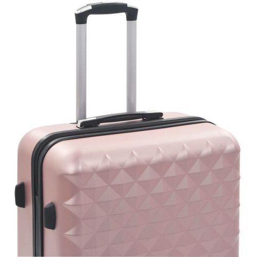 3-dijelni set čvrstih kovčega ružičasto-zlatni ABS slika 15