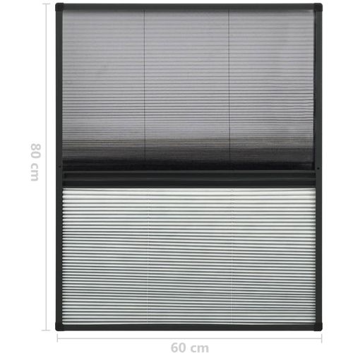 Nabrani zaslon protiv insekata za prozore aluminijski 60x80 cm slika 10