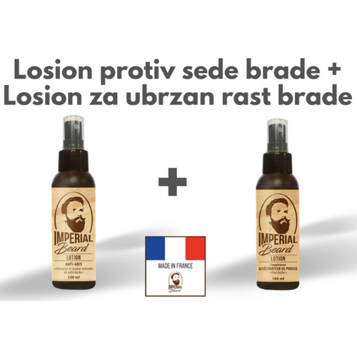 Losion protiv sede brade + losion za rast brade slika 1