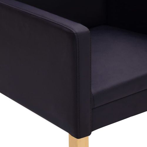 Blagovaonske stolice od umjetne kože 2 kom tamnosmeđe slika 15