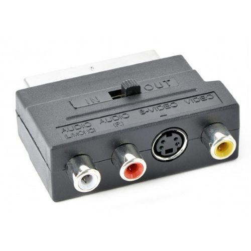 CCV-4415 Gembird 3 X RCA and 1 X S-Video plugs on one side and SCART on other side slika 3