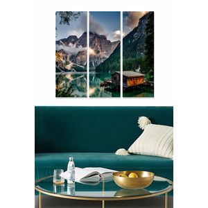 Dekorativna Slika od MDF-a u Više Boja (Set od 3 Komada) - MDF1587287